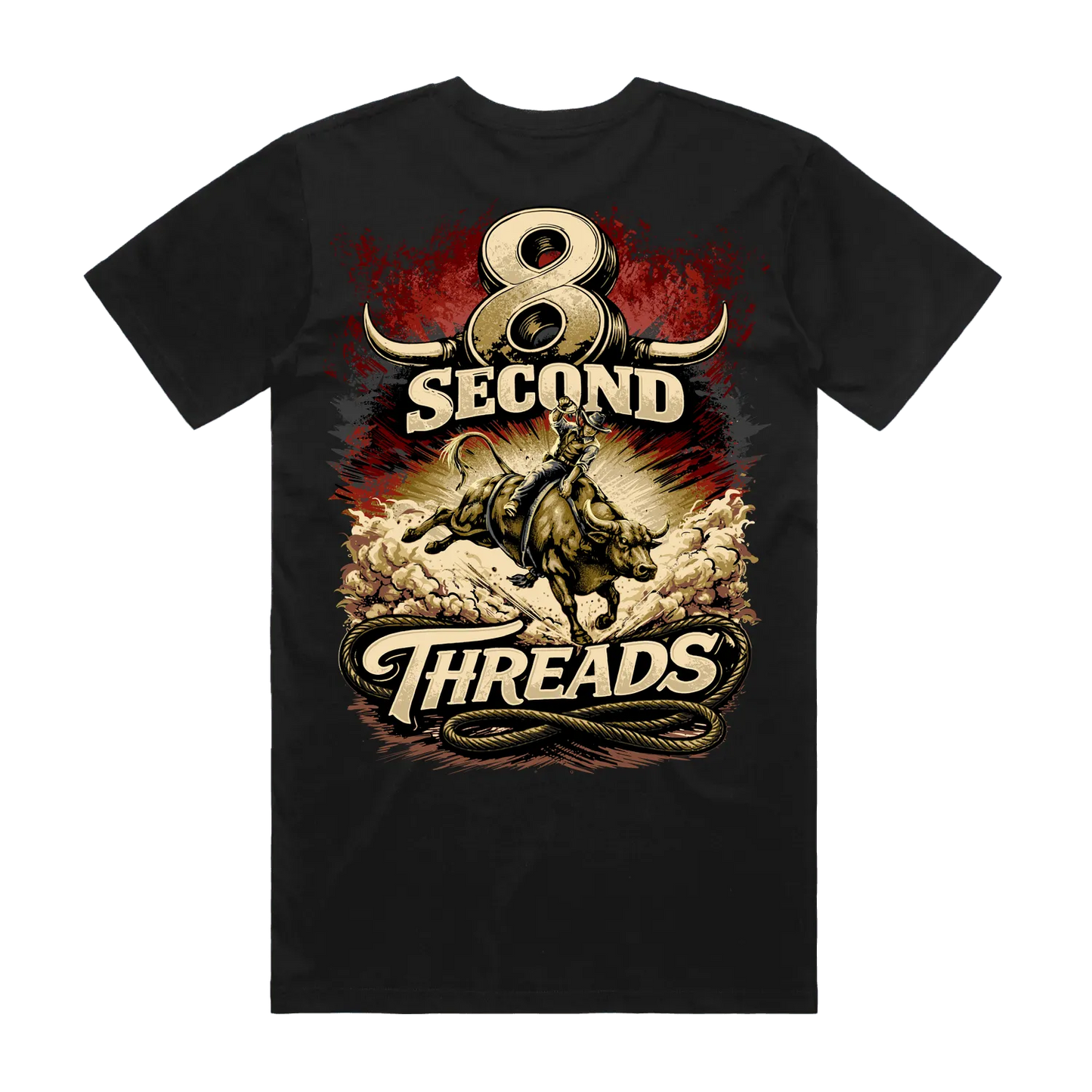 8 Second Threads Bucking Bull Mens Tee