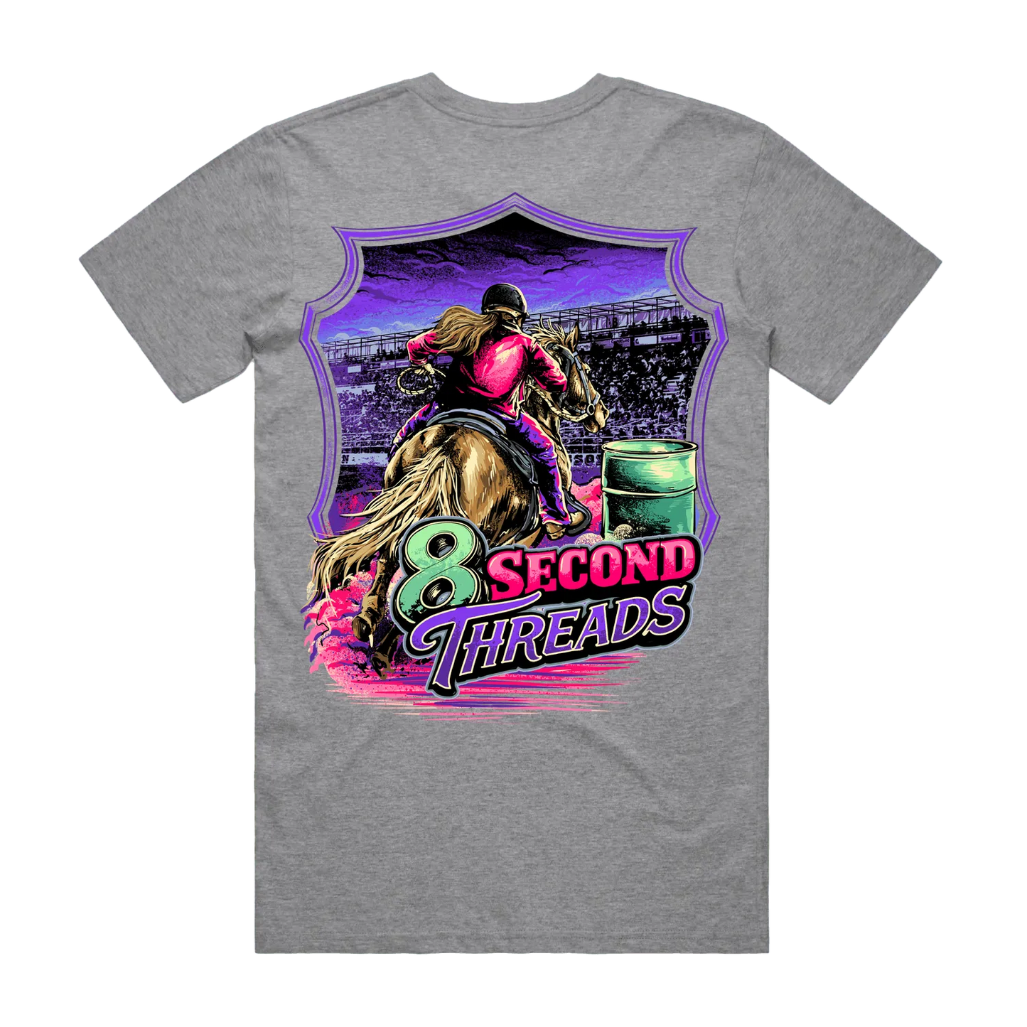 8 Second Threads Barrel Racing Mens Tee