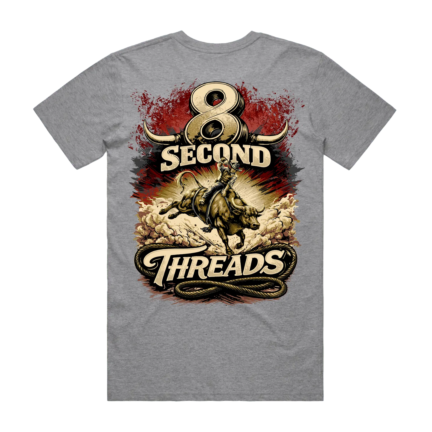 8 Second Threads Bucking Bull Mens Tee