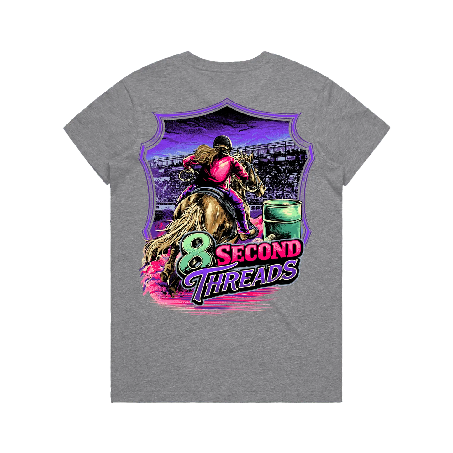 8 Second Threads Barrel Racing Womens Tee