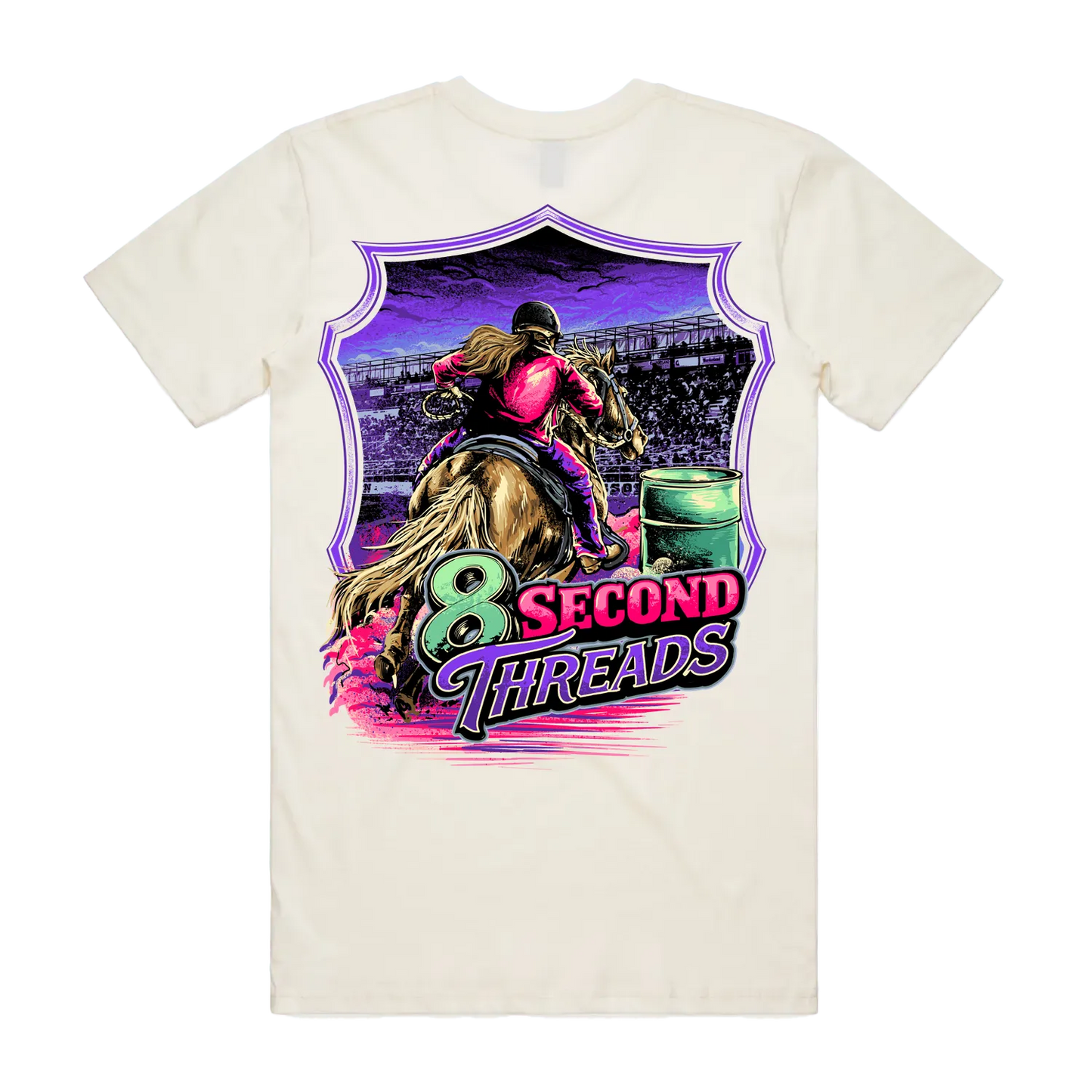 8 Second Threads Barrel Racing Mens Tee