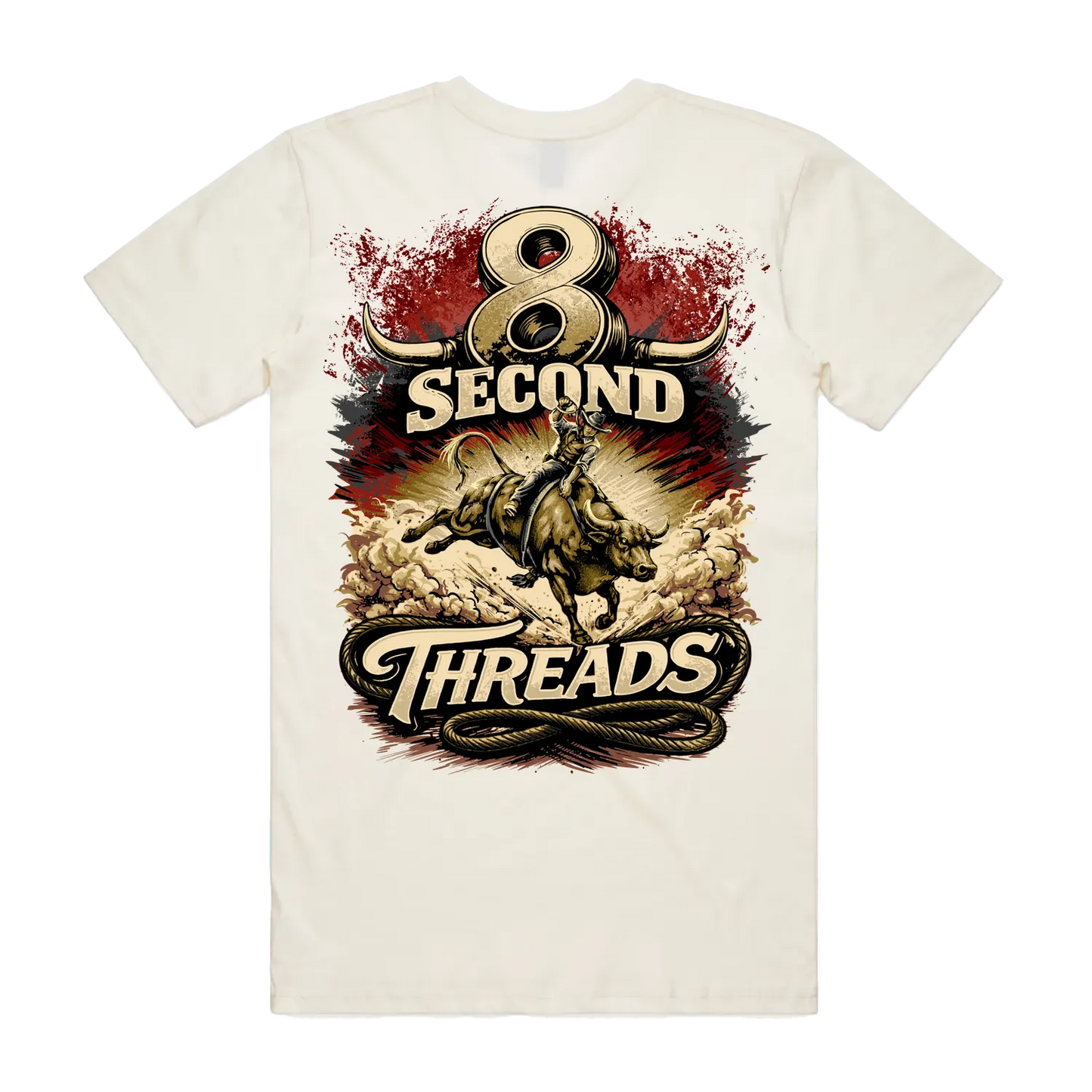 8 Second Threads Bucking Bull Mens Tee