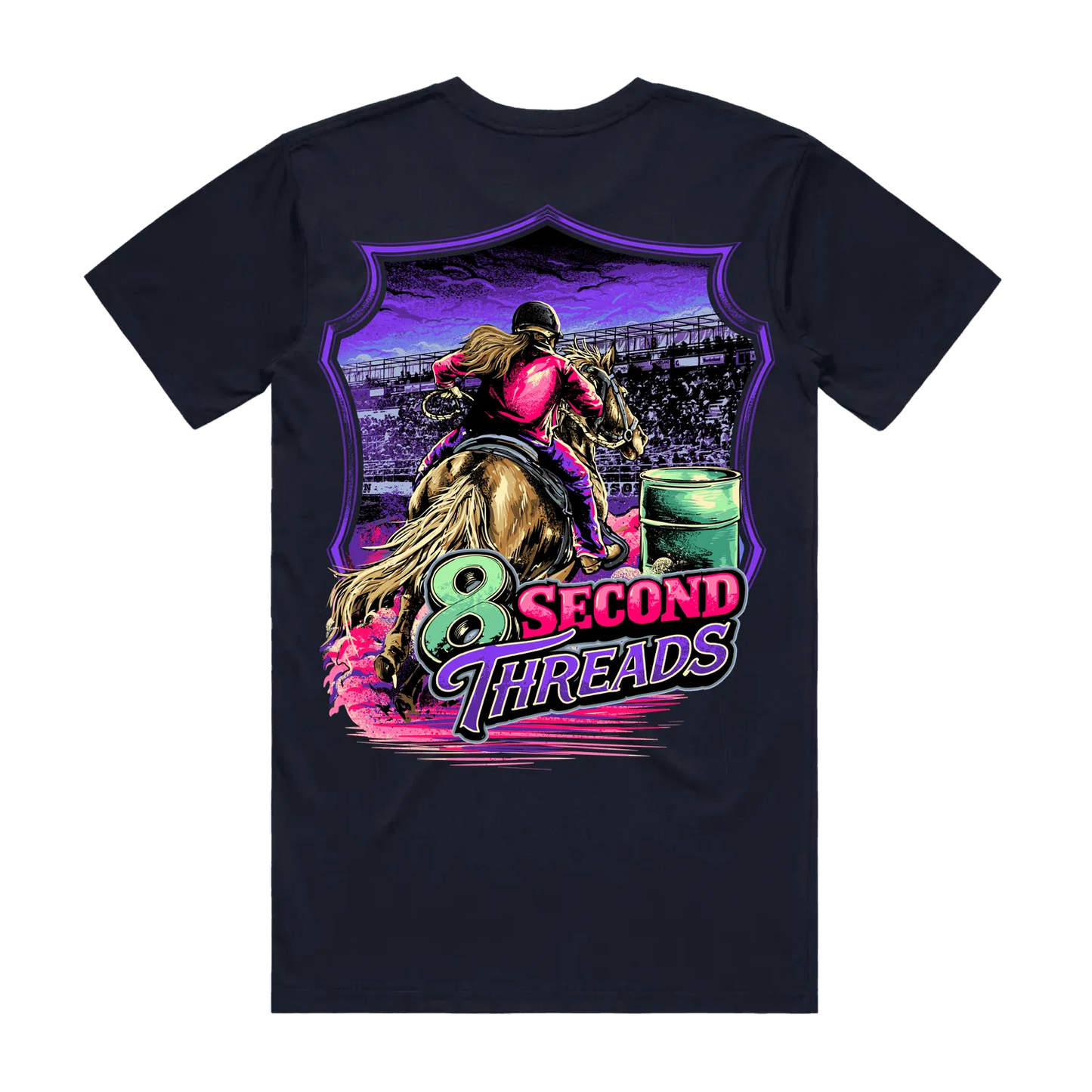 8 Second Threads Barrel Racing Mens Tee