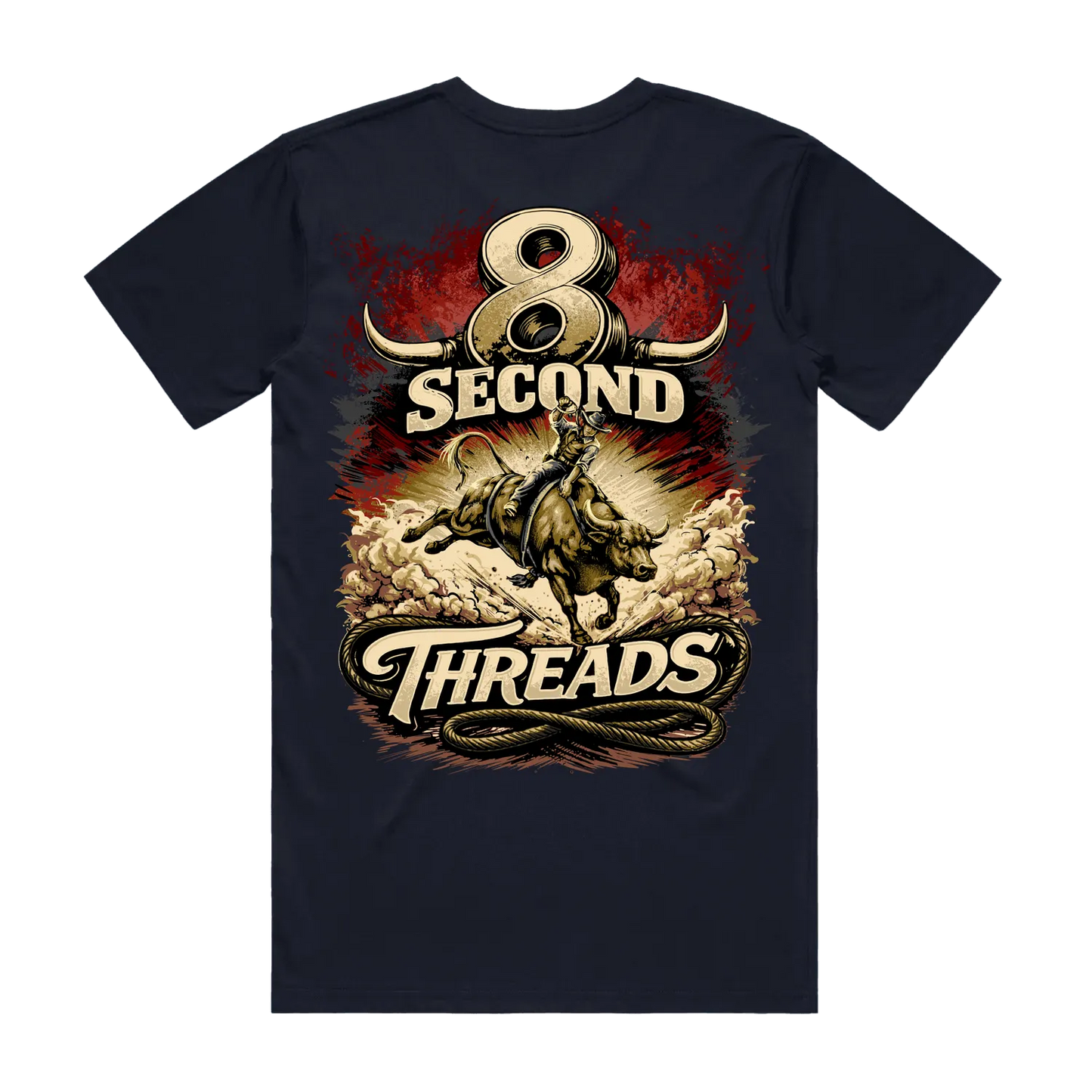 8 Second Threads Bucking Bull Mens Tee