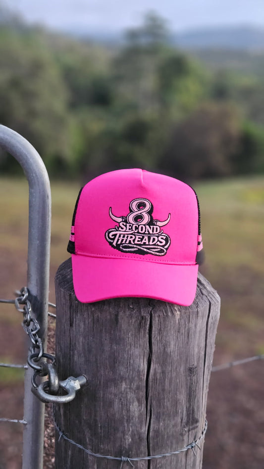 8 Second Threads Trucker Cap - Pink