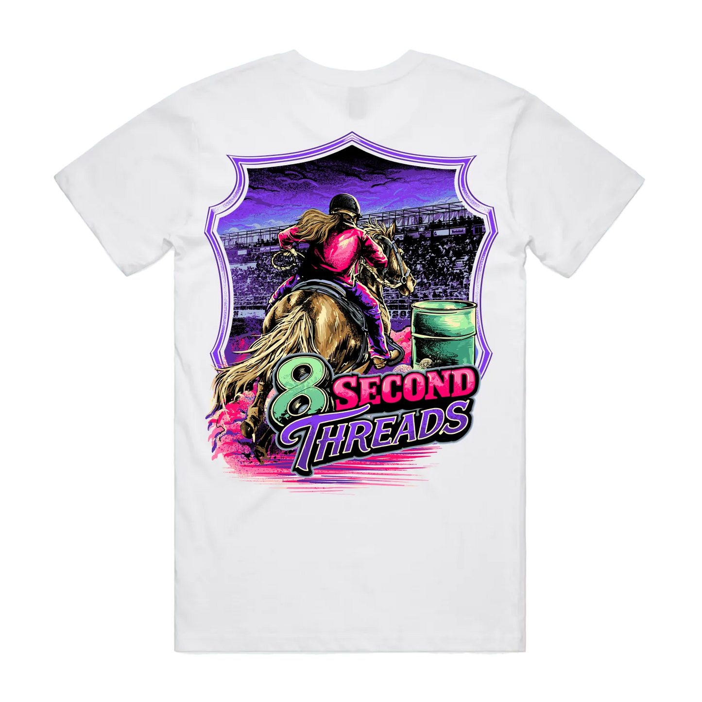 8 Second Threads Barrel Racing Mens Tee