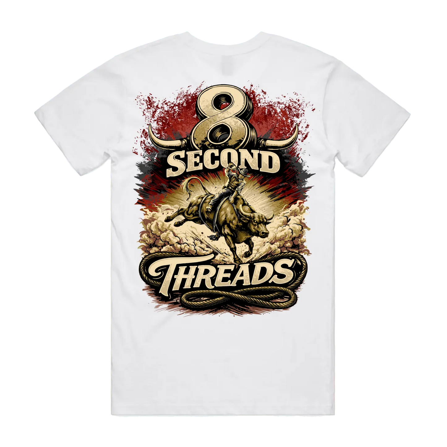 8 Second Threads Bucking Bull Mens Tee