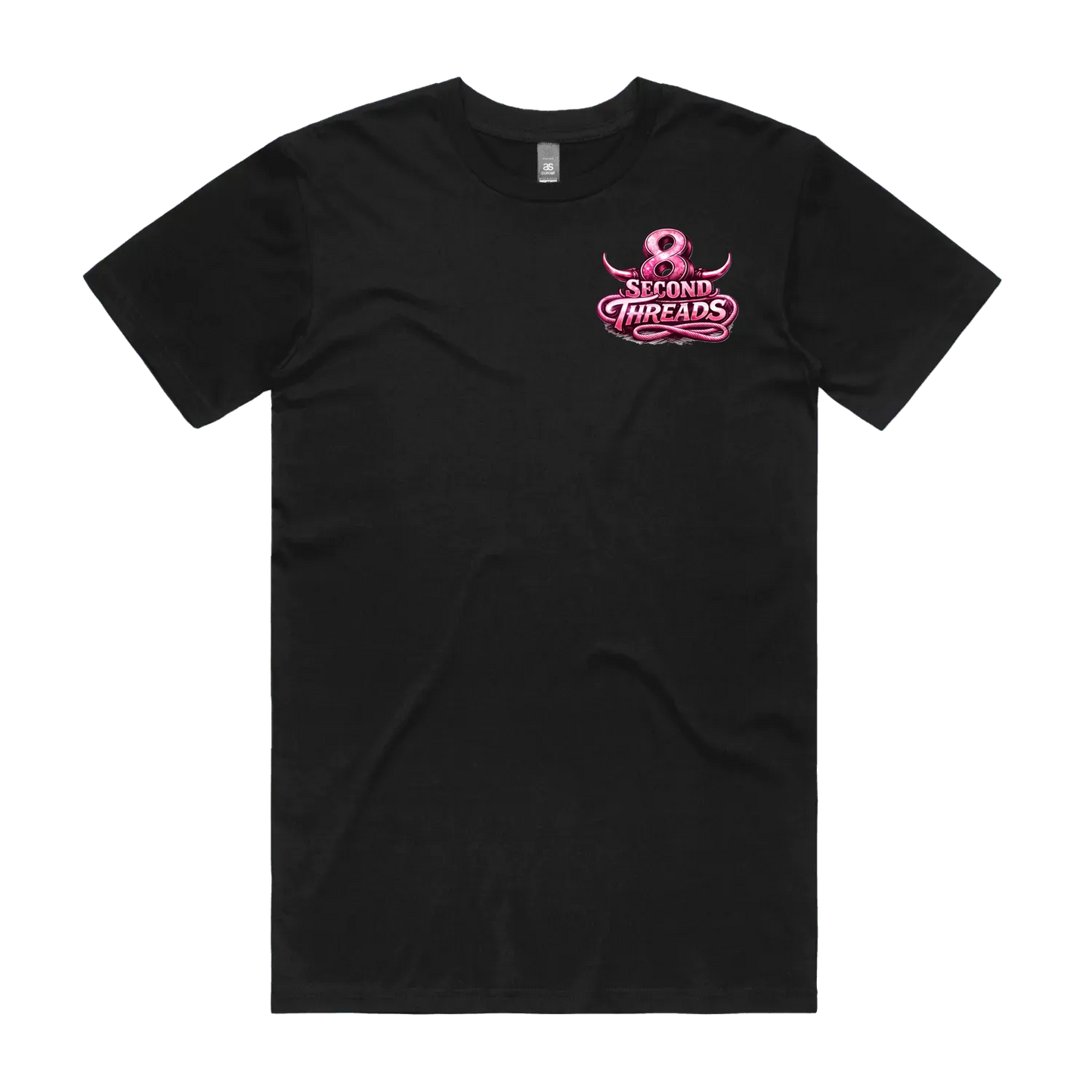 Black front flat lay