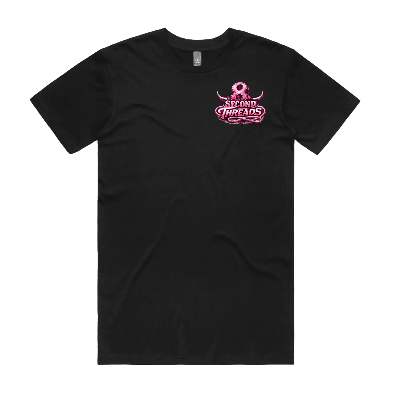Black front flat lay