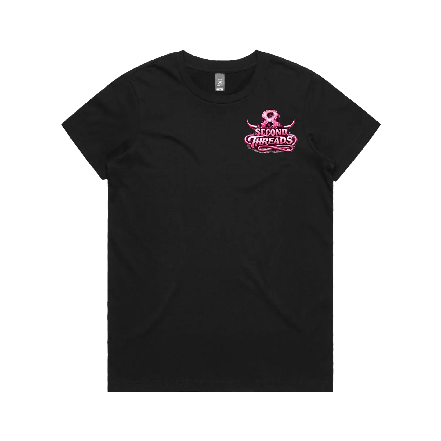 Black front flat lay