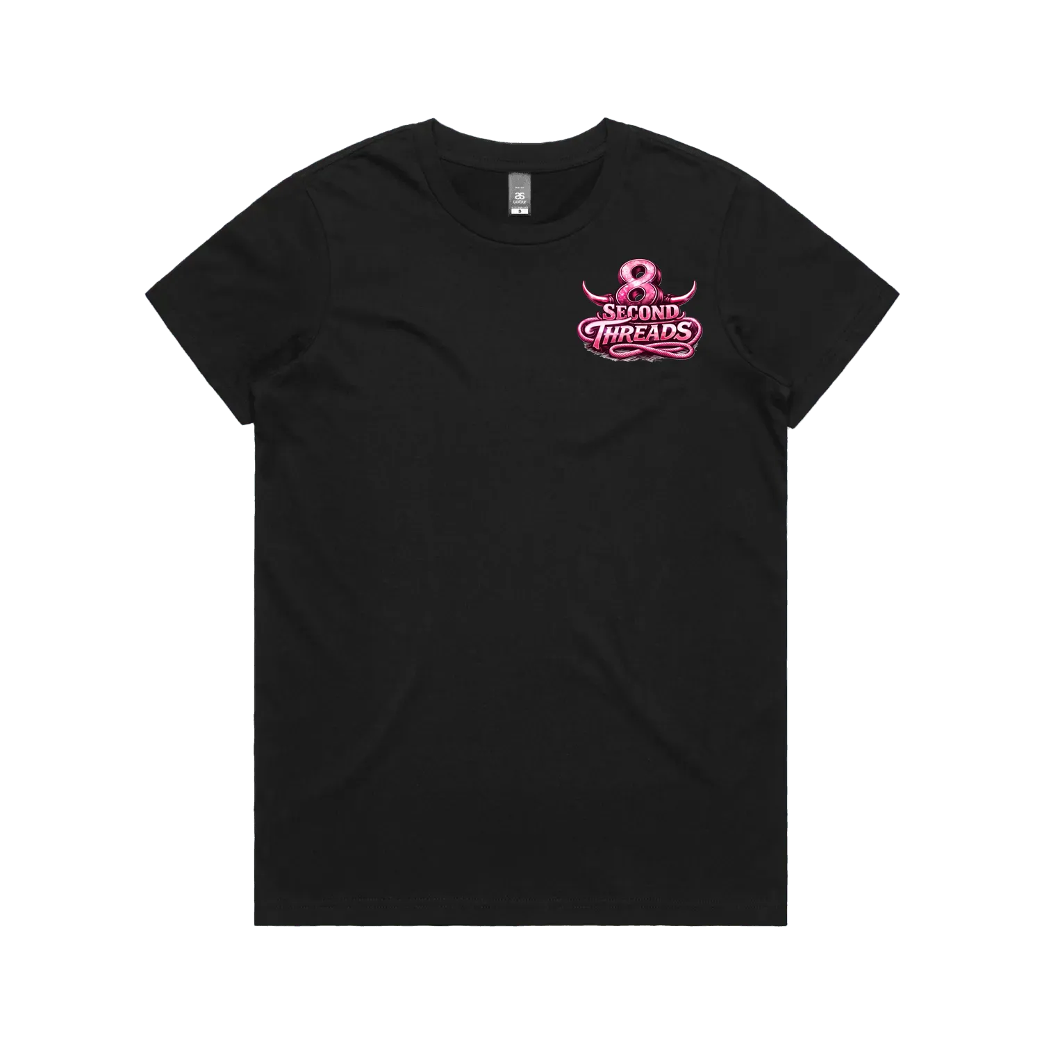 Black front flat lay